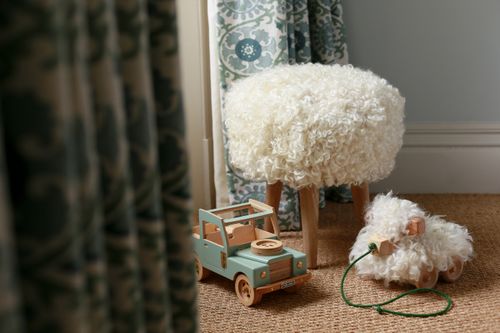 Sheepskin Three Legged Stool